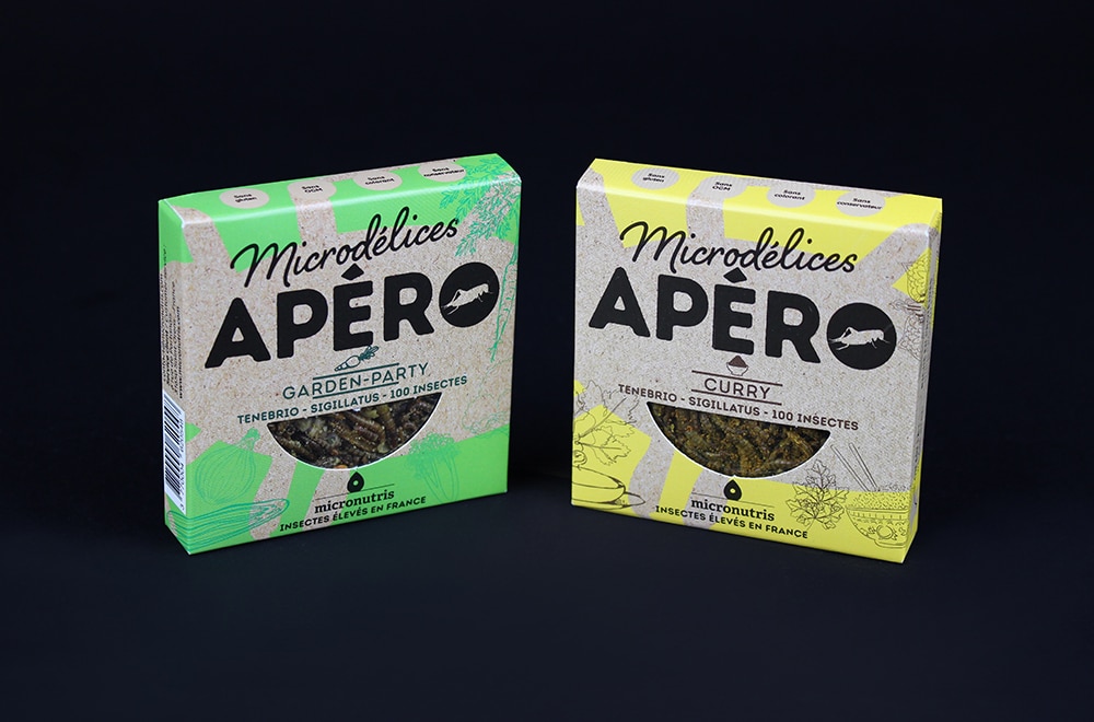 Micronutris-1000x660 Micronutris marque d'insectes en épicerie 100 % naturel, création d'identité visuelle, développement graphique des packagings