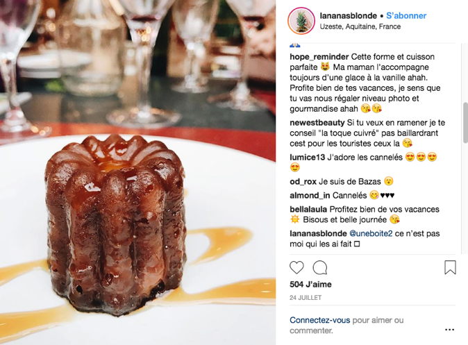 Influenceuse food instagram compte d'une influenceuse food sur instagram
