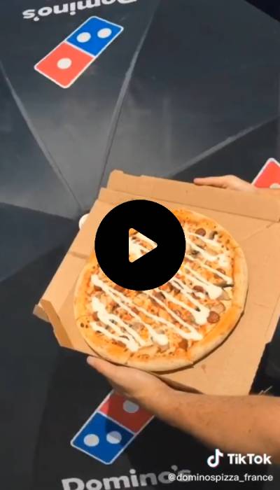 Dominos pizza réseau social tiktok stratégie de contenu vidéo