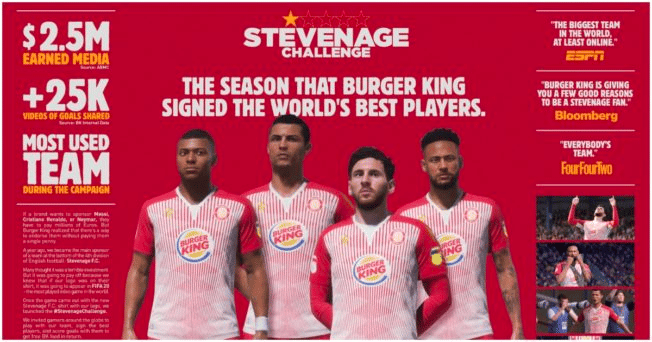 Burger King articule un nouvel axe de communication autour du jeu vidéo FIFA